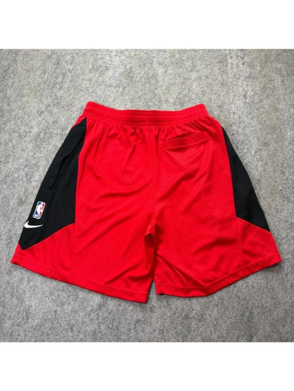 Atlanta Hawks Nike NBA Basketball Shorts Men L Red Black DRI-FIT Athletic 8"_9